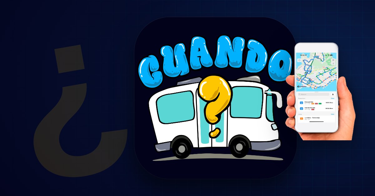 We made a bus app for Torrevieja. It asks one question