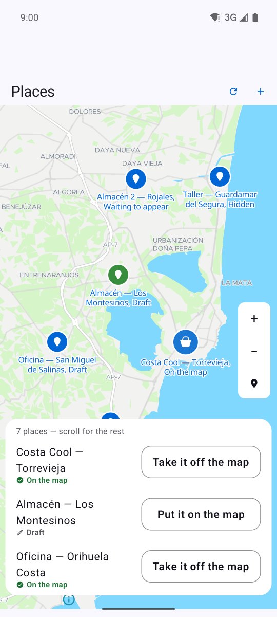 Cuando Partner on Android: MapLibre drawing our vector style