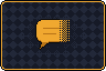 The card back: an amber speech bubble fading out to the right