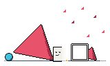The smug Half between a huge rose triangle and Mr. White’s square