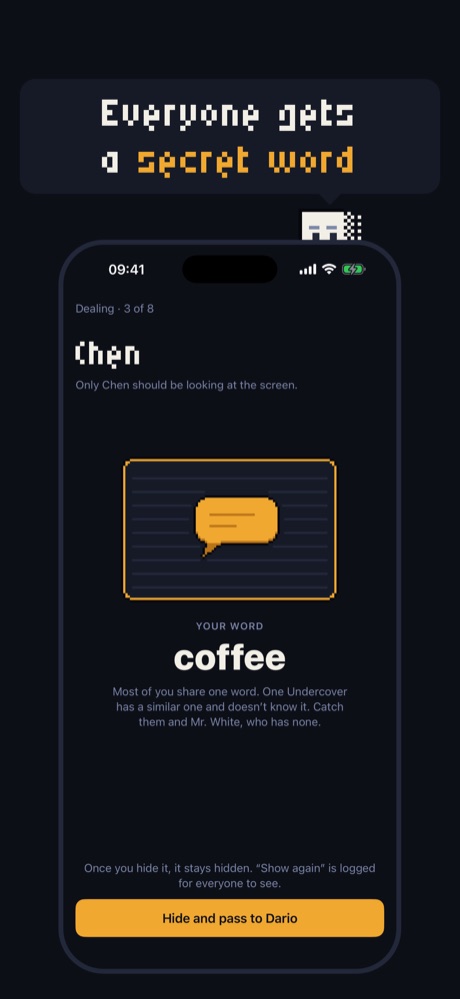 Chen’s card: coffee